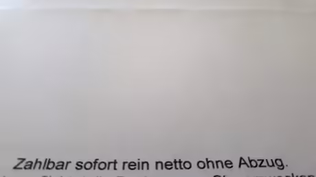 Interessante Rechnung / © Sr. Emmanuela (privat) Interessante Rechnung / © Sr. Emmanuela (privat)