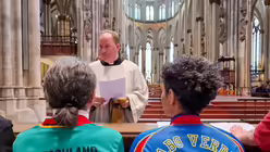 Ökumenischer und mehrsprachigen Gottesdienst zur EM am 15.06.2024 im Kölner Dom. / © Johannes Schröer (DR) Ökumenischer und mehrsprachigen Gottesdienst zur EM am 15.06.2024 im Kölner Dom. / © Johannes Schröer (DR)
