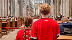 Ökumenischer und mehrsprachigen Gottesdienst zur EM am 15.06.2024 im Kölner Dom. / © Johannes Schröer (DR) Ökumenischer und mehrsprachigen Gottesdienst zur EM am 15.06.2024 im Kölner Dom. / © Johannes Schröer (DR)