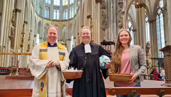 Ökumenischer und mehrsprachigen Gottesdienst zur EM am 15.06.2024 im Kölner Dom. / © Johannes Schröer (DR) Ökumenischer und mehrsprachigen Gottesdienst zur EM am 15.06.2024 im Kölner Dom. / © Johannes Schröer (DR)
