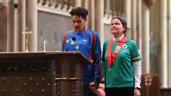 Ökumenischer und mehrsprachiger Gottesdienst zur EM am 15.06.2024 im Kölner Dom. / © Beatrice Tomasetti (DR) Ökumenischer und mehrsprachiger Gottesdienst zur EM am 15.06.2024 im Kölner Dom. / © Beatrice Tomasetti (DR)