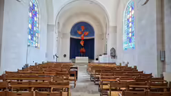 Innenraum der Saint Andrew's Church of Scotland in Jerusalem am 13. April 2024. / © Johannes Schidelko (KNA) Innenraum der Saint Andrew's Church of Scotland in Jerusalem am 13. April 2024. / © Johannes Schidelko (KNA)