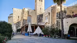 Die Saint Andrew's Church of Scotland in Jerusalem am 11. April 2024. / © Johannes Schidelko (KNA) Die Saint Andrew's Church of Scotland in Jerusalem am 11. April 2024. / © Johannes Schidelko (KNA)