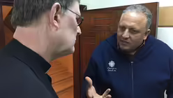 Im Gespräch mit Wael Soleiman, Caritas-Direktor Jordanien / © IB (DR) Im Gespräch mit Wael Soleiman, Caritas-Direktor Jordanien / © IB (DR)