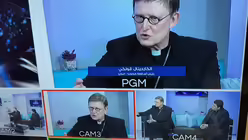 Im arabischen TV. / © Ingo Brüggenjürgen (DR) Im arabischen TV. / © Ingo Brüggenjürgen (DR)