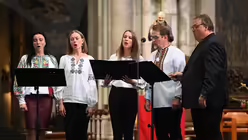 Die Lieder des ukrainischen Chors gehen unter die Haut. / © Beatrice Tomasetti (DR) Die Lieder des ukrainischen Chors gehen unter die Haut. / © Beatrice Tomasetti (DR)