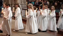 Hochamt mit Erstkommunionfeier am sechsten Sonntag der Osterzeit im Kölner Dom / © Beatrice Tomasetti (DR) Hochamt mit Erstkommunionfeier am sechsten Sonntag der Osterzeit im Kölner Dom / © Beatrice Tomasetti (DR)
