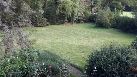 Ausblick in den frisch gemähten Garten / © Sr. Emmanuela Kohlhaas (privat) Ausblick in den frisch gemähten Garten / © Sr. Emmanuela Kohlhaas (privat)