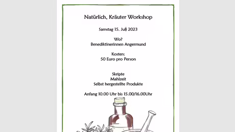 Kräuter Workshop / © Sr. Emmanuela Kohlhaas (privat)
